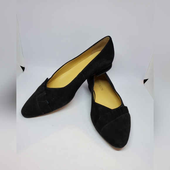 Talbots Shoes - Talbots Edison Pleated Suede Flats